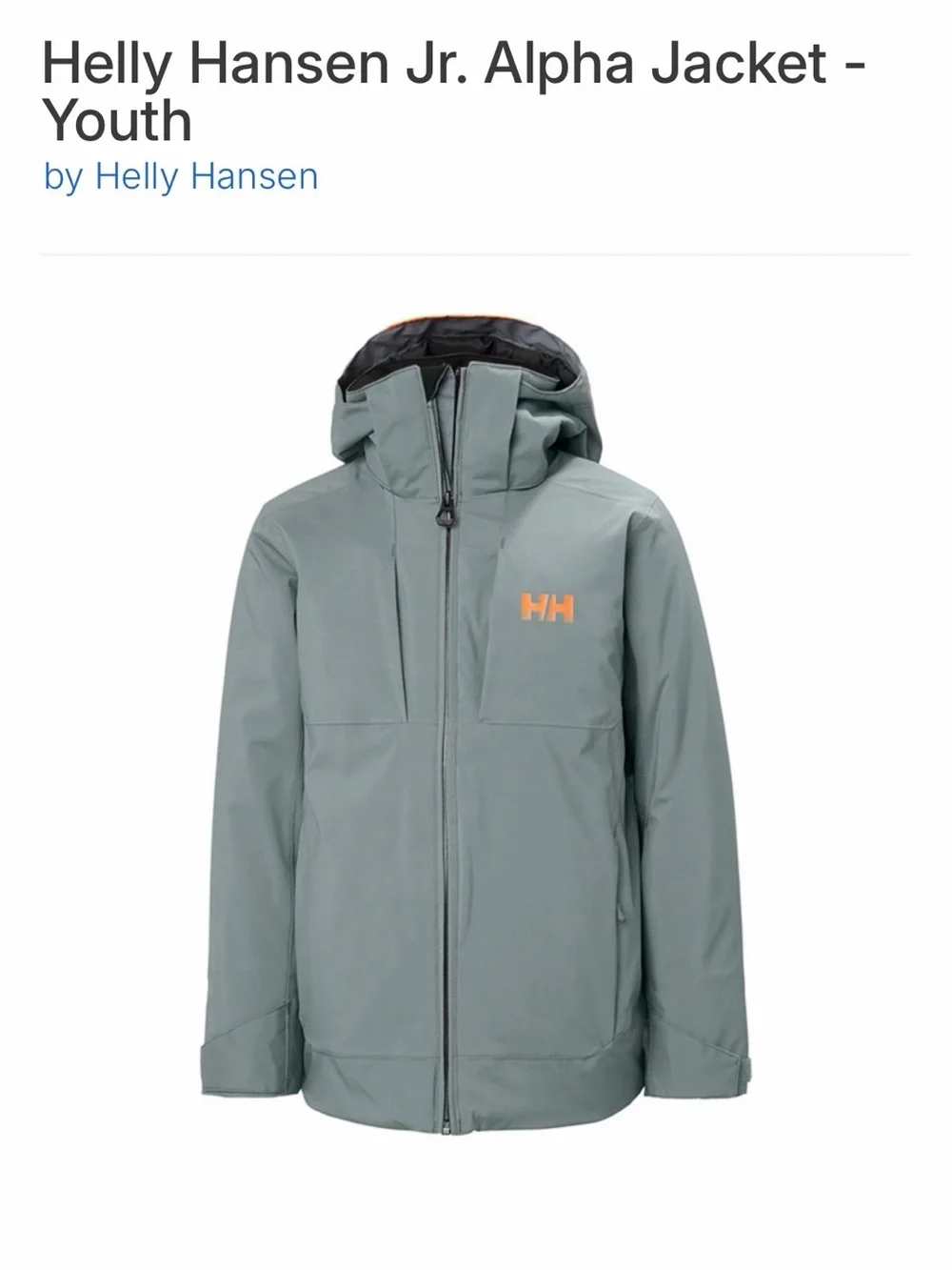 Helly Hansen JR Alpine jacket and Ski Pants with Orange Suspenders